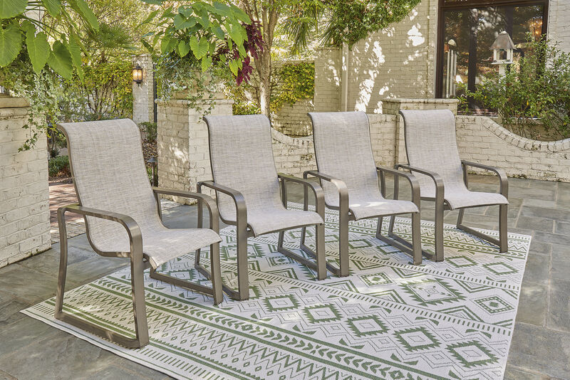 Beach Front Sling Arm Chair (Set of 4)