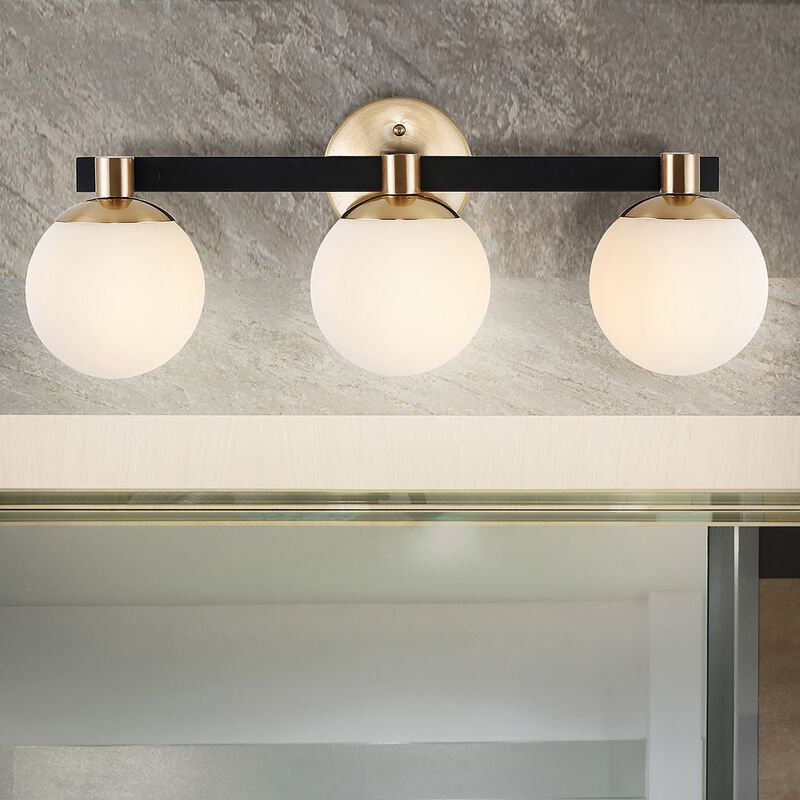 Modernist Globe Metalfrosted Glass Modern Contemporary LED Vanity