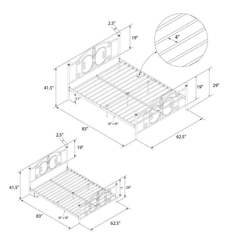 Bradford Metal Bed