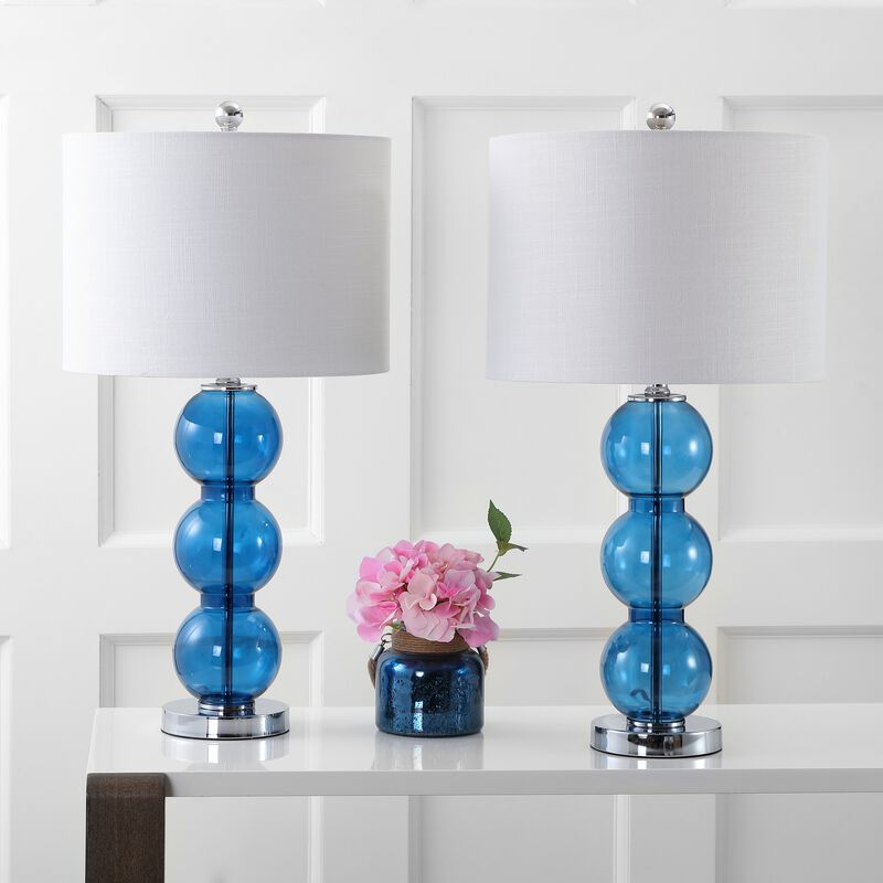 Bella Glass Triple Sphere LED Table Lamp (Set of 2)
