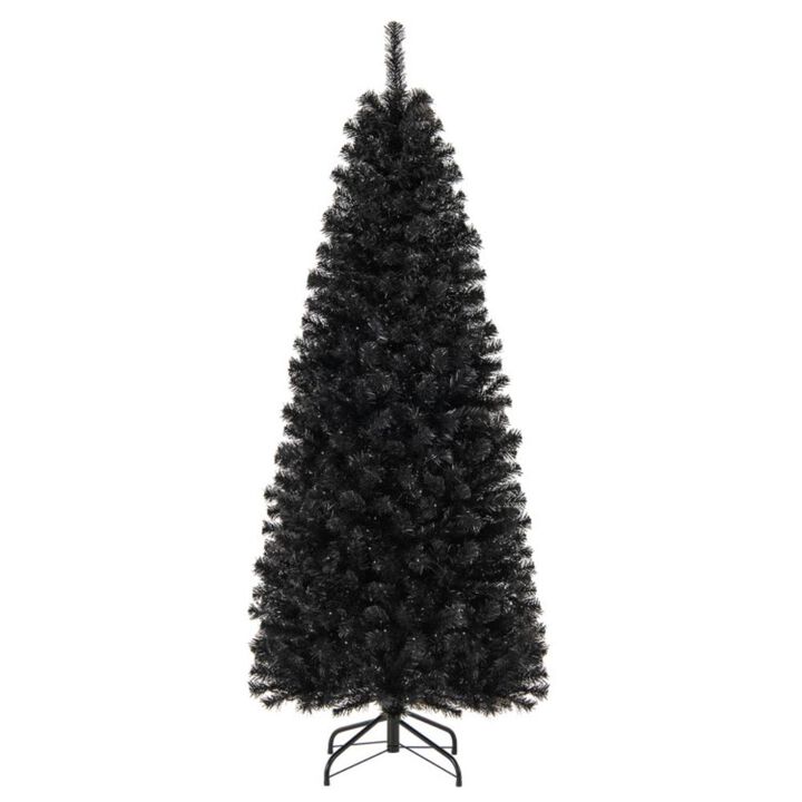 Hivvago Pre-lit Christmas Halloween Tree with PVC Branch Tips and Warm White Lights