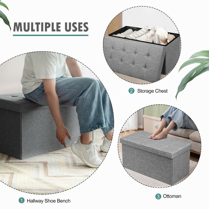 Fabric Foldable Storage with Removable Storage Bin