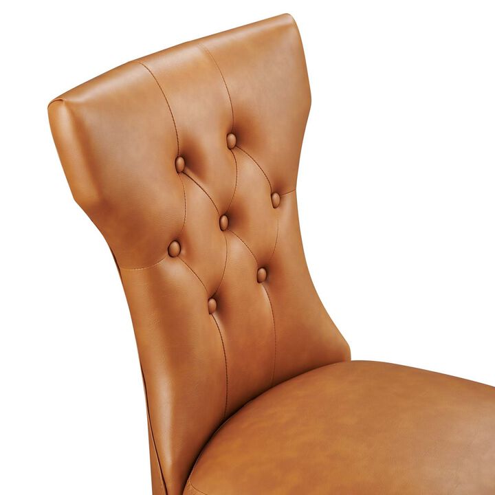 Silhouette Dining Vinyl Side Chair-Benzara