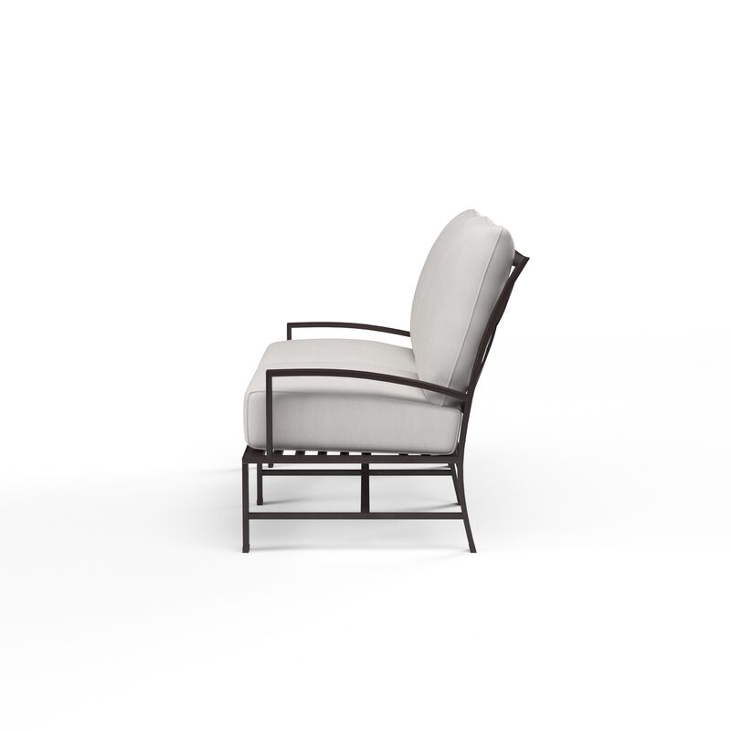 La Jolla Loveseat in Canvas Flax w/ Self Welt