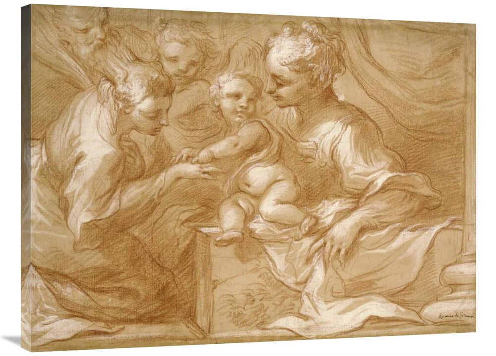 Mystic Marriage of Saint Catherine-Canvas Art-40x30