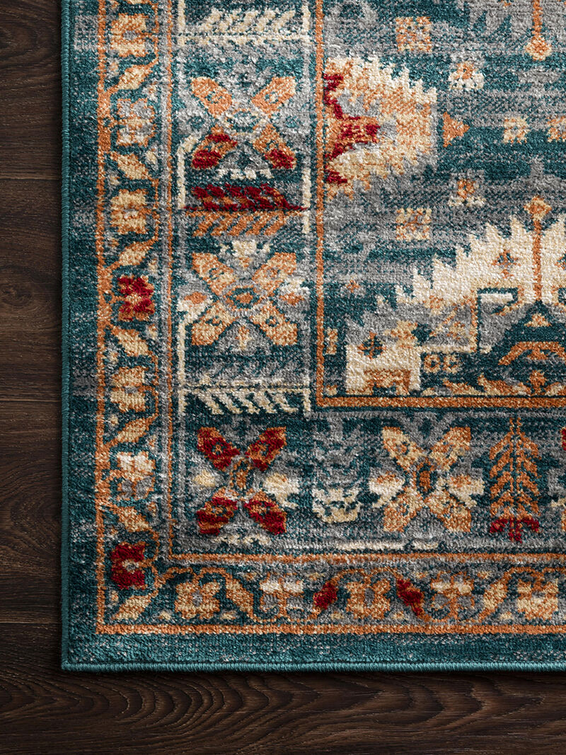 Isadora ISA06 Lagoon/Multi 5' x 7'3" Rug by Loloi II