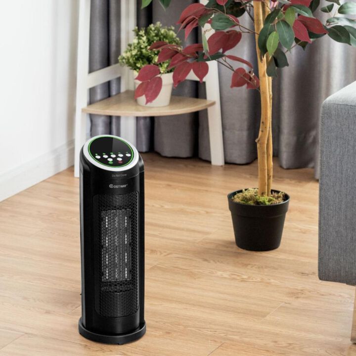Costway 1500 W LED Portable Oscillating PTC Ceramic Space Heater