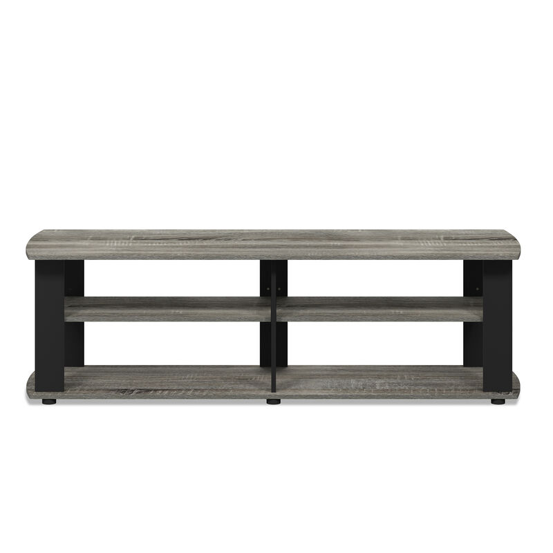 Furinno Furinno 11191 THE Entertainment Center TV Stand, French Oak Grey/Black