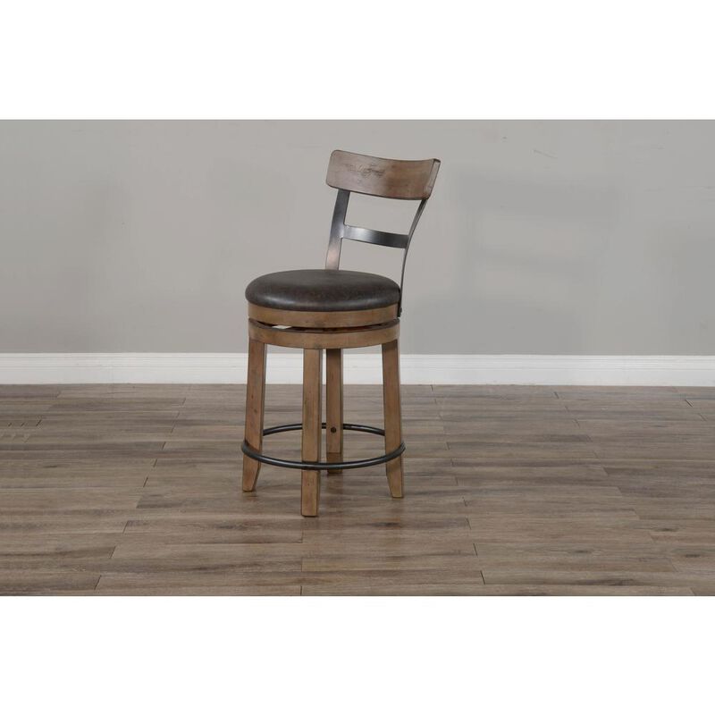 Sunny Designs Swivel Barstool with Cushion