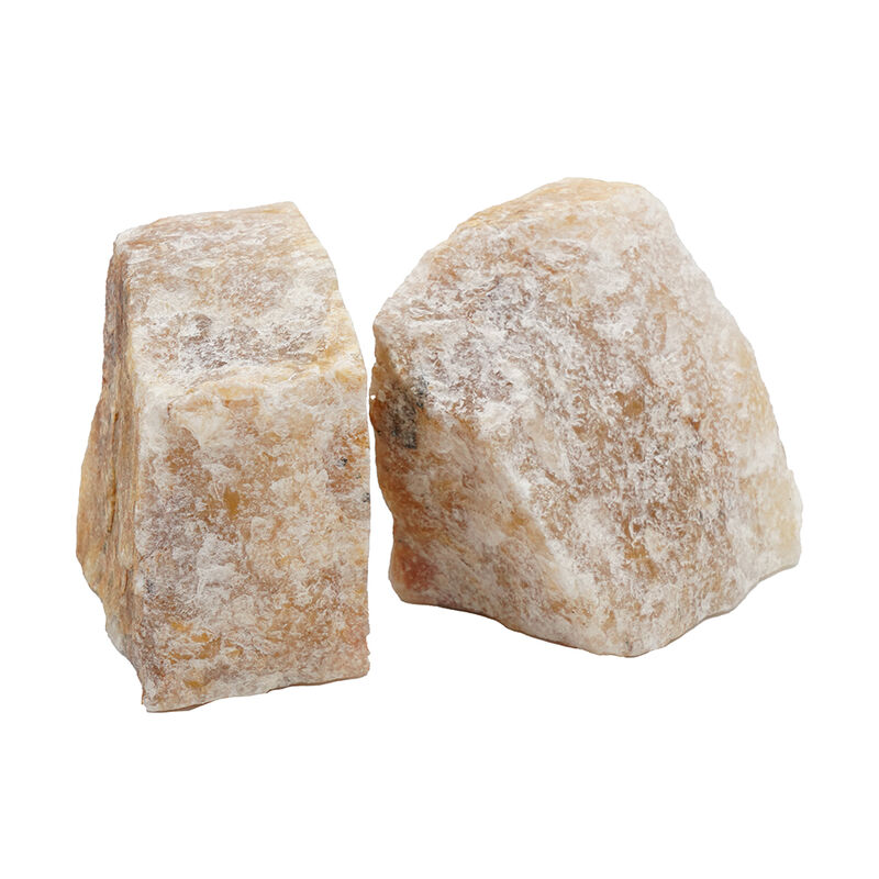 4 Inch Quartz Geode Bookend, Naturally Textured Shape, Brown and Beige-Benzara