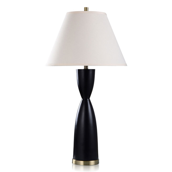 Satin Black Poly Lamp
