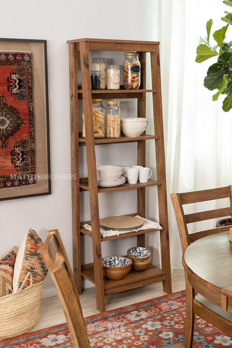 Trestle Bookcase - Brown