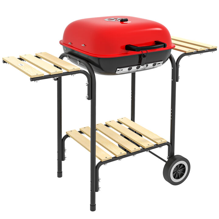 Streamdale Outsunny 24" Portable Charcoal Grill