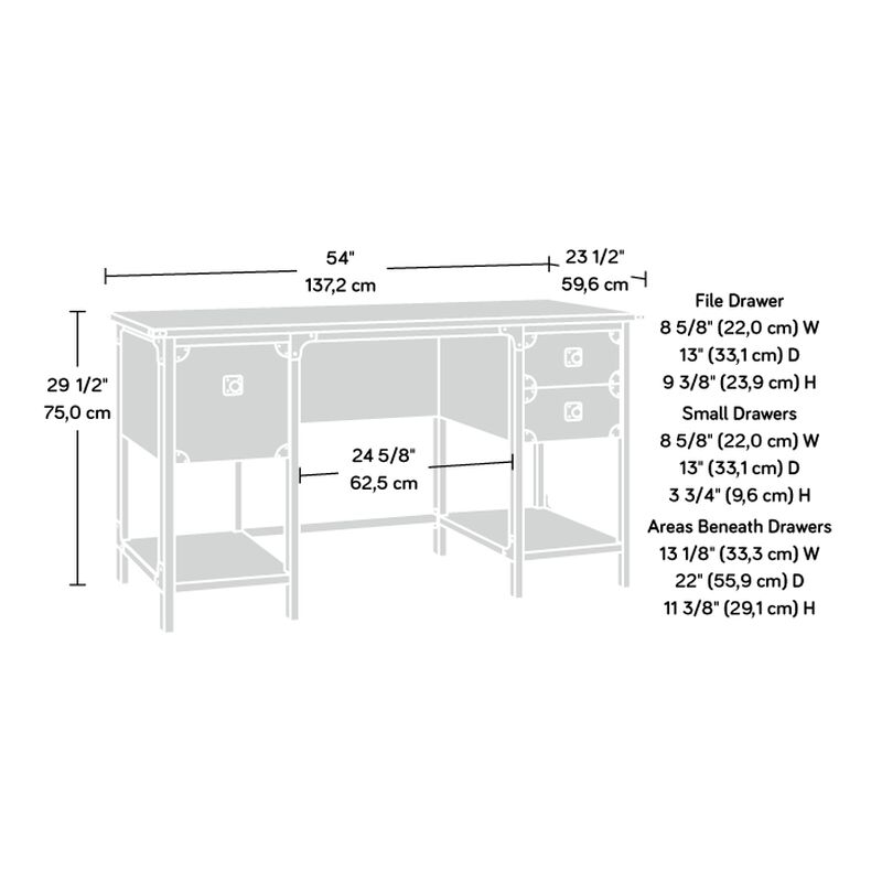 Steel River Double Pedestal Desk