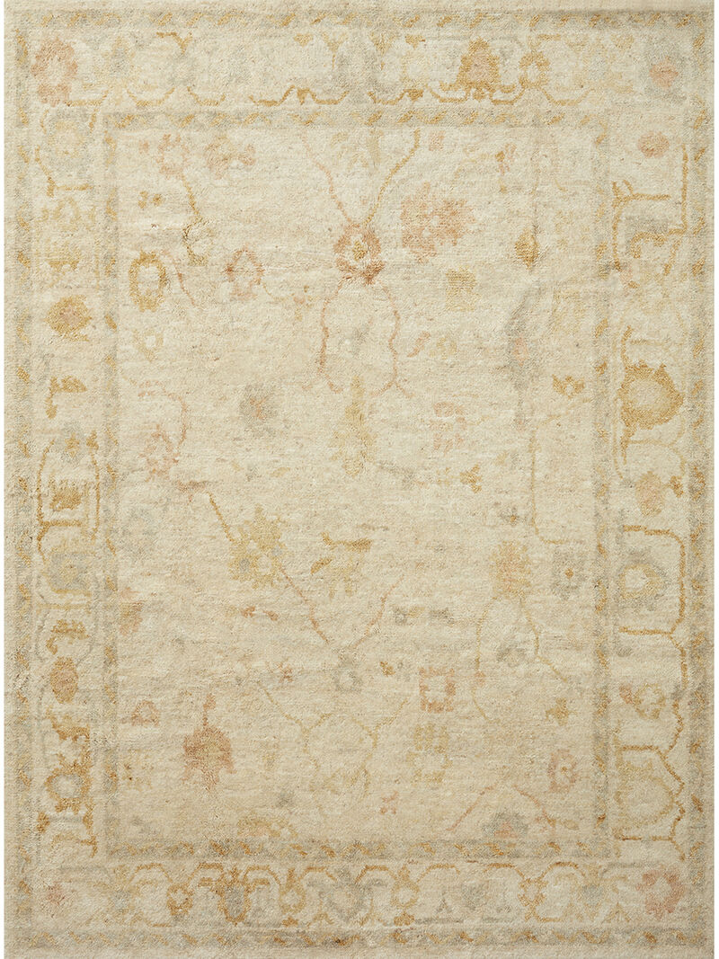 Clement CLM02 Ivory/Gold 5'6" x 8'6" Rug