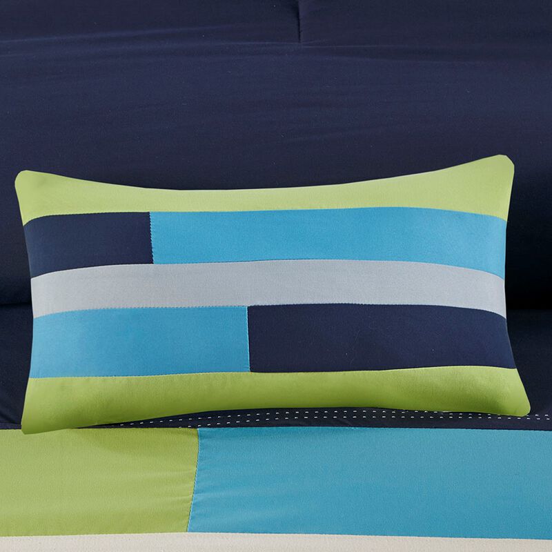 Gracie Mills Nyssa Urban Striped Comforter Set