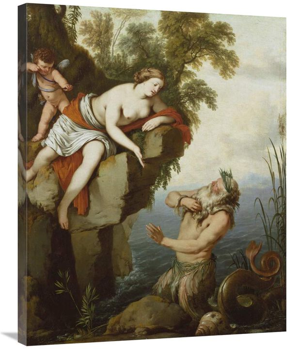Glaucus and Scylla-Canvas Art-28x35