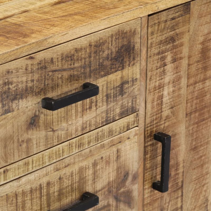 vidaXL Sideboard 34.6"x11.8"x27.9" Solid Mango Wood