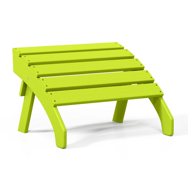 WestinTrends Outdoor Patio HDPE Adirondack Ottoman Footrest