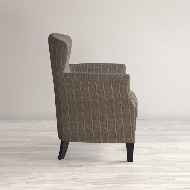 Jofran Layla Classic Upholstered Accent Chair with Nailhead Trim