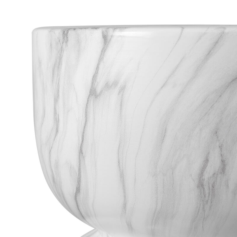 Zakhai Contemporary Modern Marble Glaze Drum Indoor/Outdoor Garden Stool