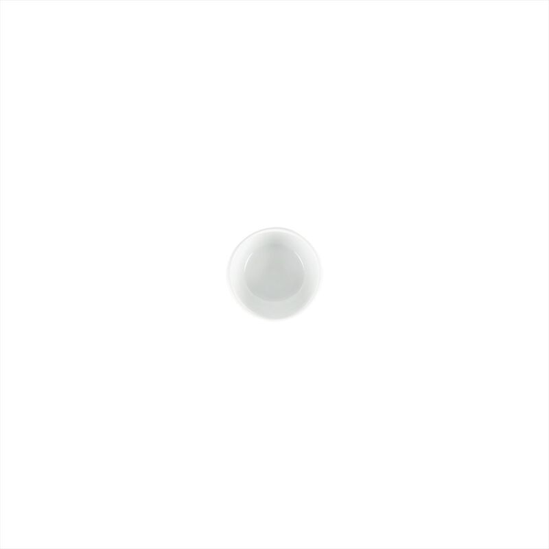 Porcelain Lizbon dia.3" h:1.25" 3 oz. Round White Porcelain Bowl (Set of 4)