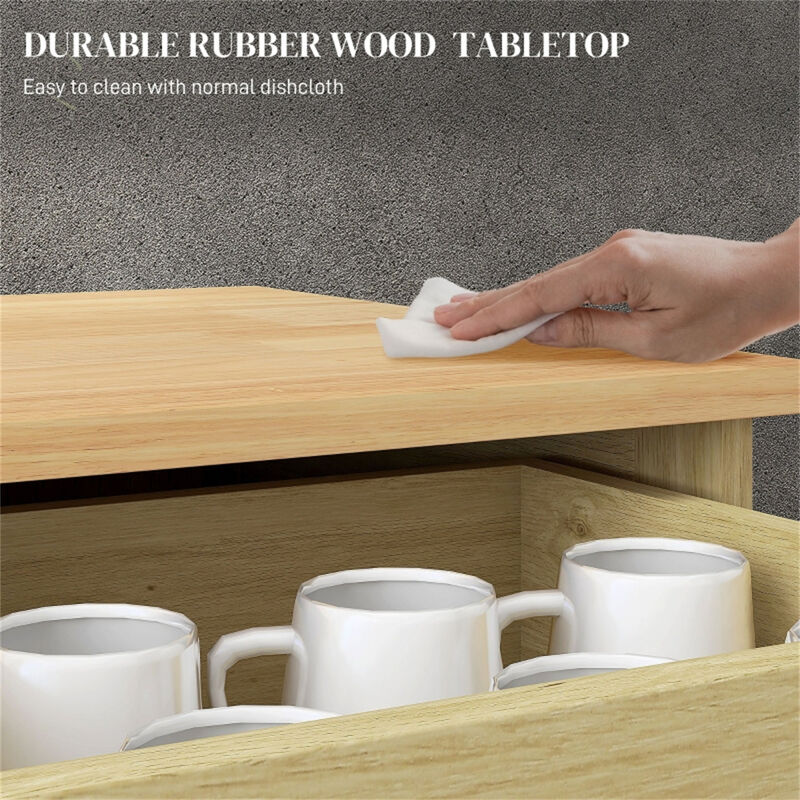 Modern Kitchen Storage Cabinet for Pantry and Dining Room Organization