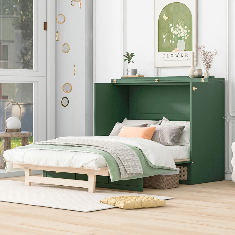 Merax Murphy Bed with Large Drawers