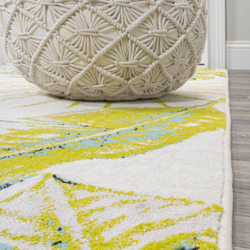 Monstera Tropical Leaves Area Rug