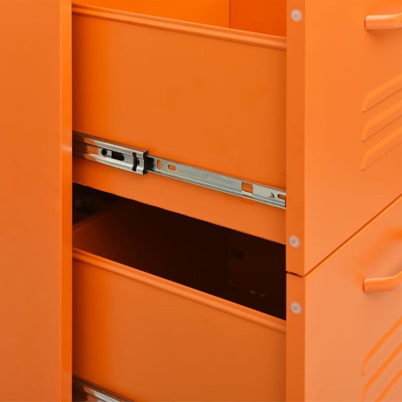 vidaXL Drawer Cabinet 31.5"x13.8"x40" Steel
