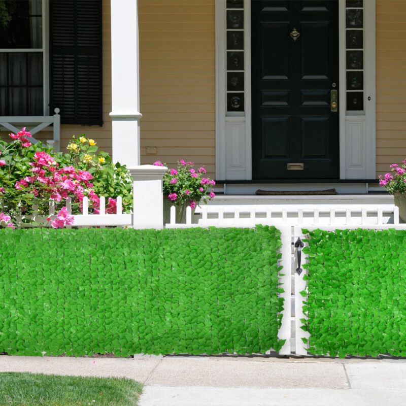 Hivvago 118 x 39 Inch Realistic Artificial Ivy Privacy Fence for Fence and Vine Decor