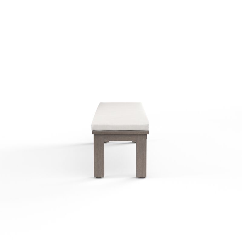 Laguna Dining Bench in Canvas Flax, No Welt