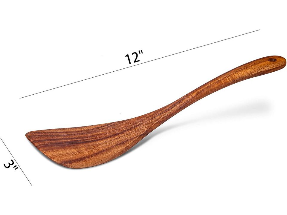 Jilla-hla Wooden Spatula Wooden Turner Acacia Wood