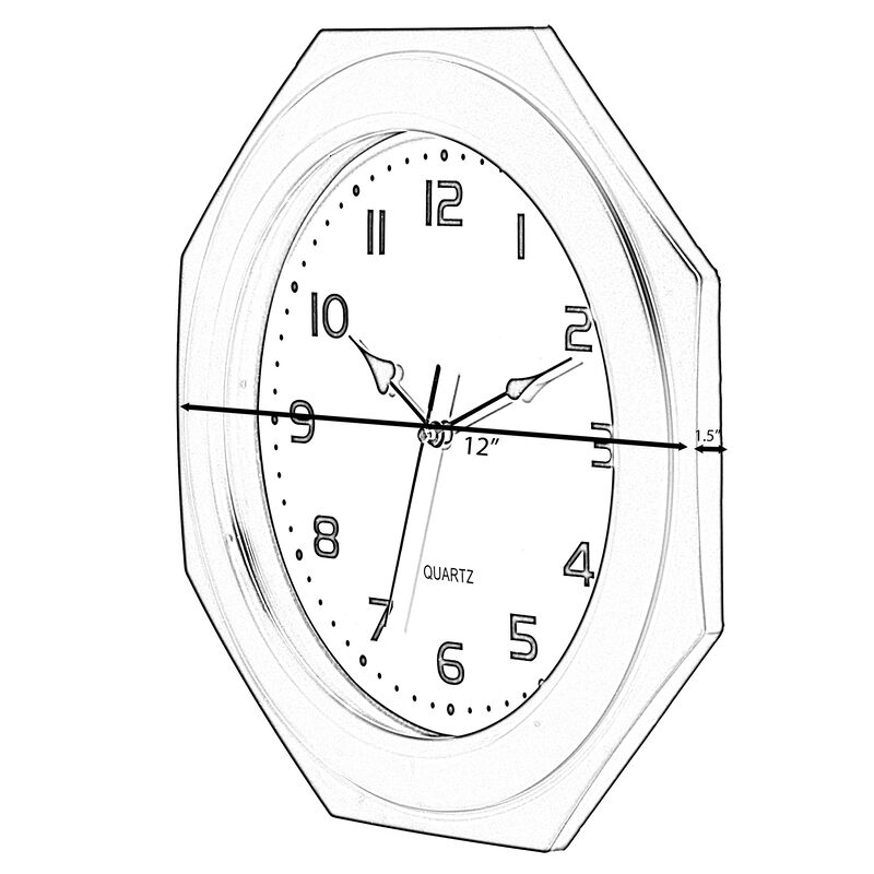 Clockswise Decorative Extra Large Modern Brown Wall Clock with Black Metal Frame on Rectangular Wood Board, Battery Operated Silent. 20" Dia, for Dining Living Kitchen Bedroom Office Restaurant bar