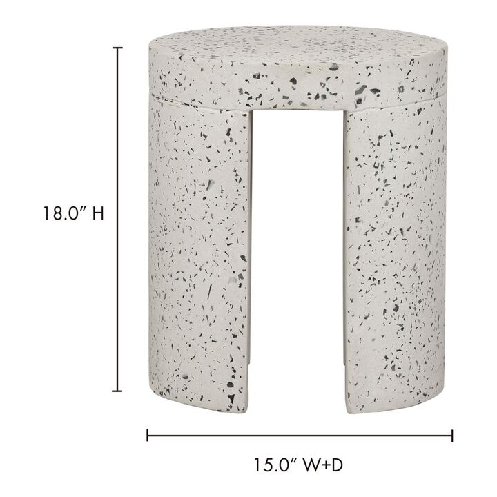 Moe’s Lyon Outdoor Stool Light Grey