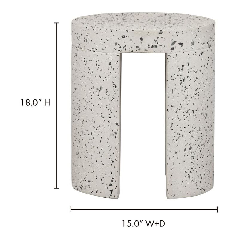 Moe’s Lyon Outdoor Stool Light Grey