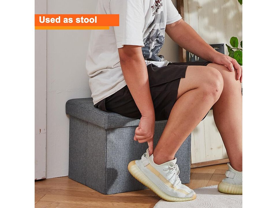 ALASDO Ottoman Foot Rest Footstool Bench for Living Room