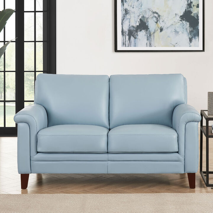 Westcott Top Grain Leather Loveseat