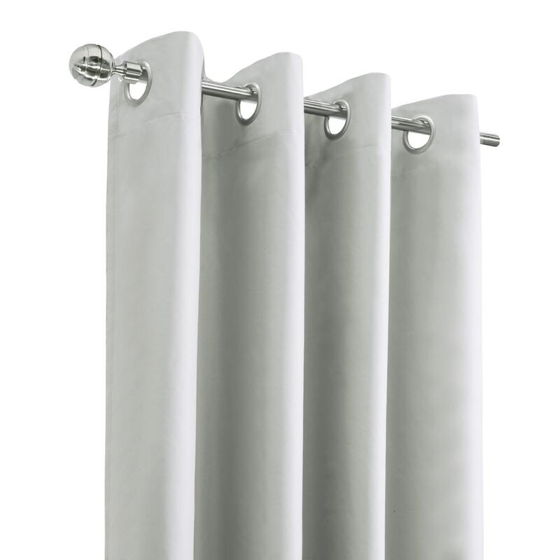 Thermaplus Alpine Blackout Premium Stylish and Functional Grommet Curtain Panel 52" x 63" White