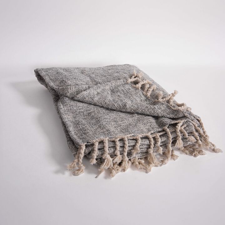 Gray 50" x 60" Throw Blanket