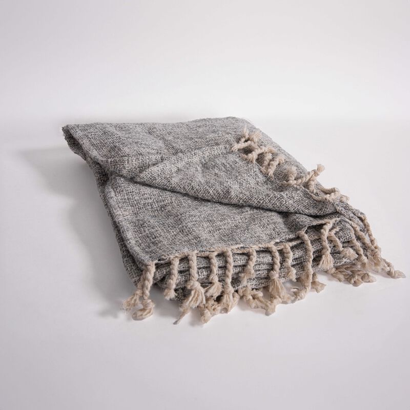 Gray 50" x 60" Throw Blanket