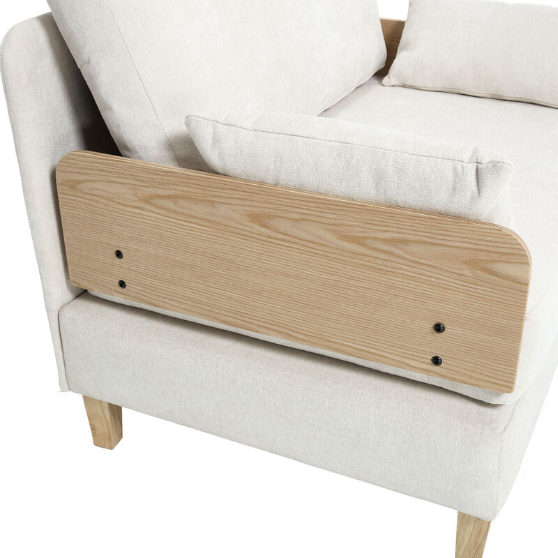 Merax Foldable Chenille Sofa Chair Convertible Futon Sleeper