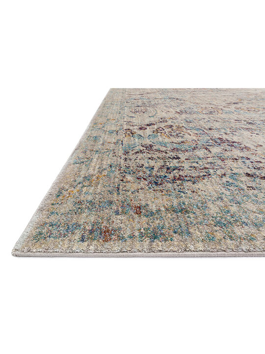 ANASA AF05 Silver/Plum 18" x 18" Sample Rug