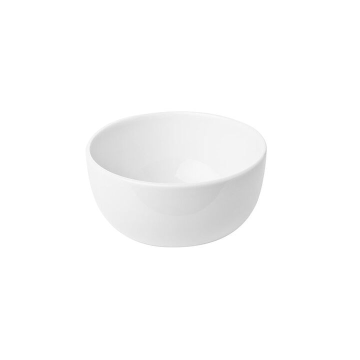 Porcelain Santa Monica dia.4.25" h:2" 8 oz. Round White Porcelain Bowl (Set of 4)