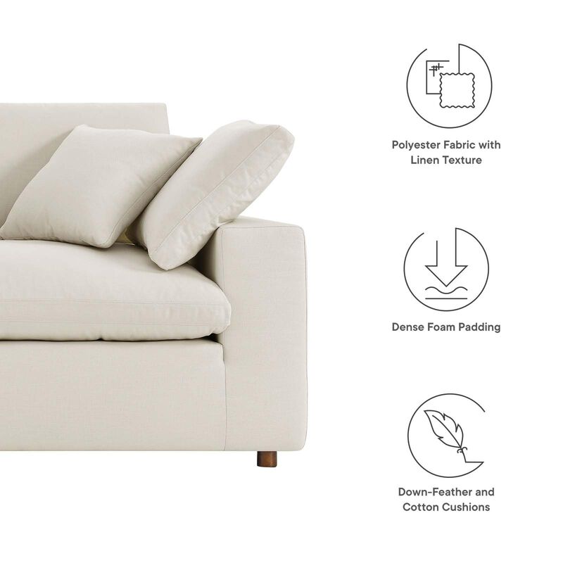 Modway Commix Love Seats, Light Beige