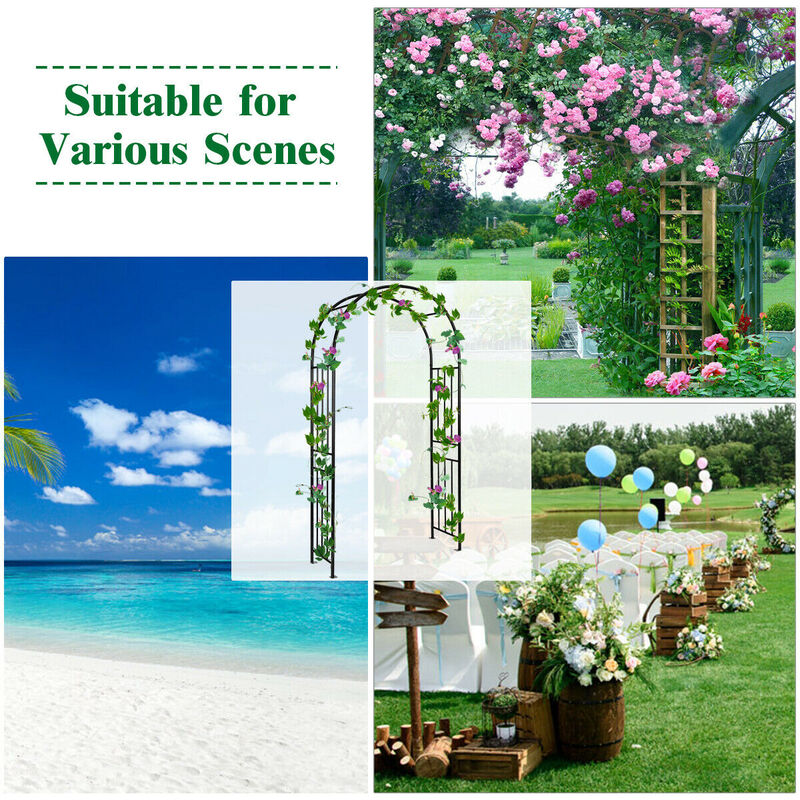 7.2 Feet Garden Decoration Climbing Plants Arch
