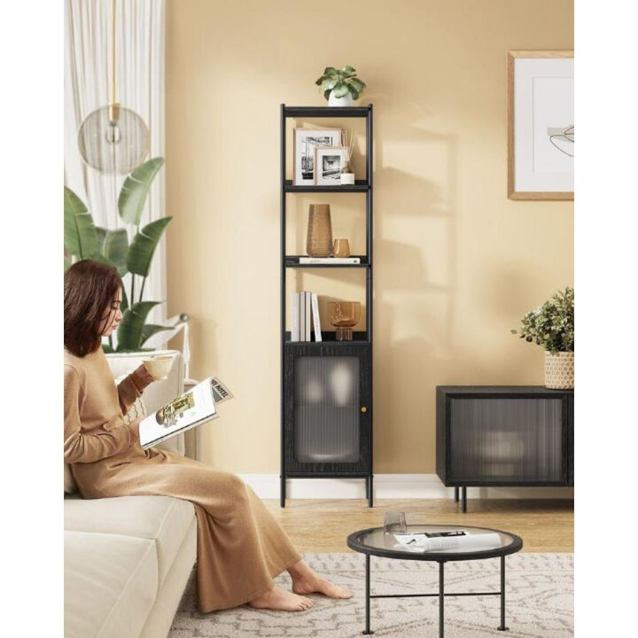Bookcase with Plastic Doors for Modern Storage and Easy Access