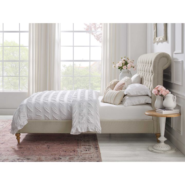 Rustic Manor Aleigha Linen Platform Bed
