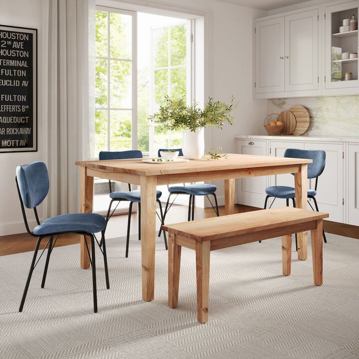 Jofran Colby 42 Traditional Classic Solid Hardwood Bench