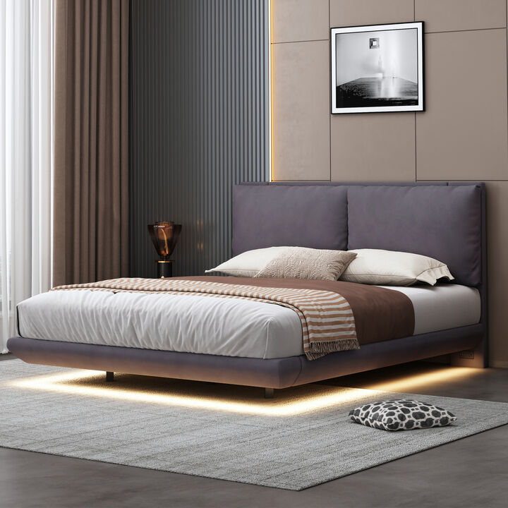 Merax Platform Bed with Sensor Light